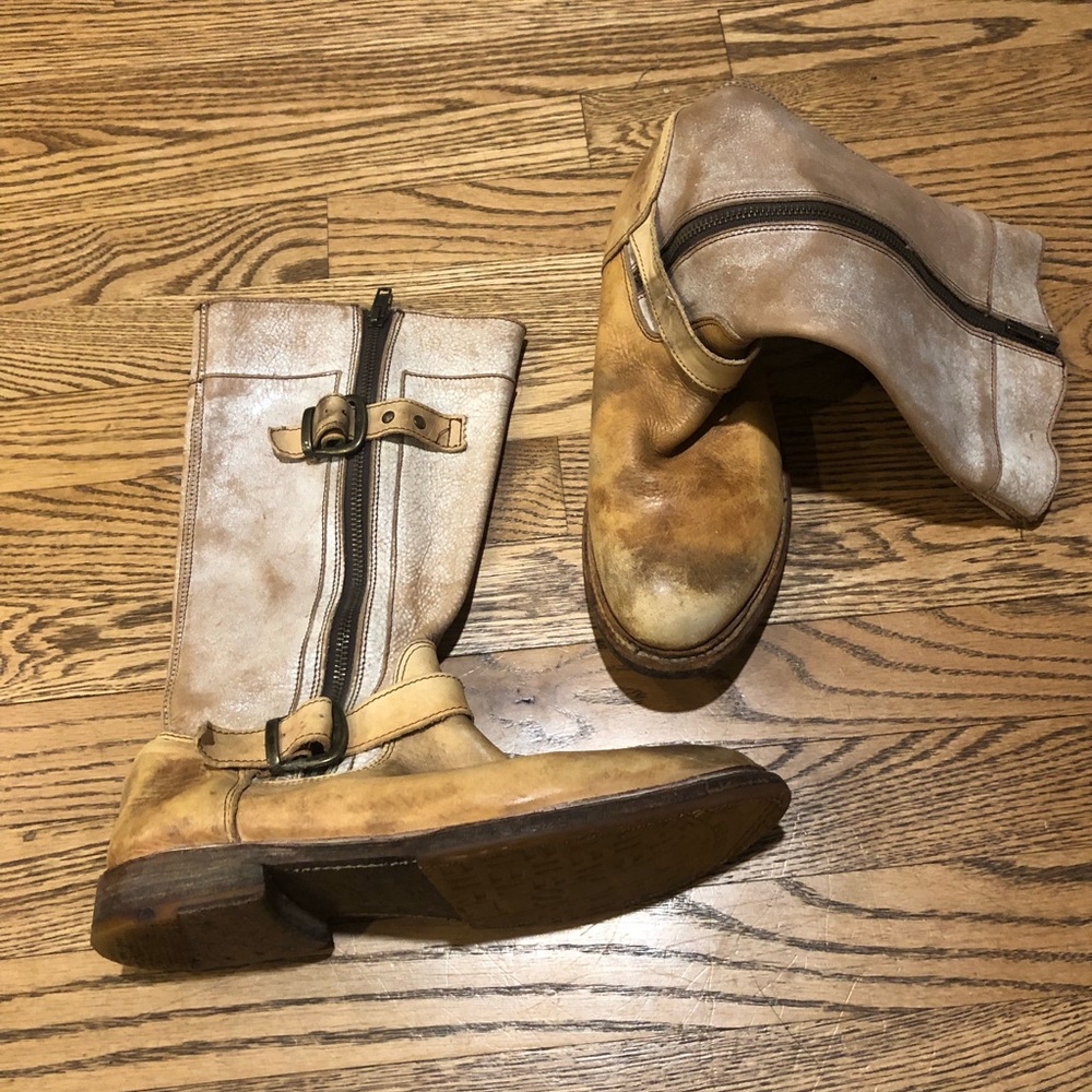 Bed Stu Gogo Lug Boots Tan Rustic Nectar